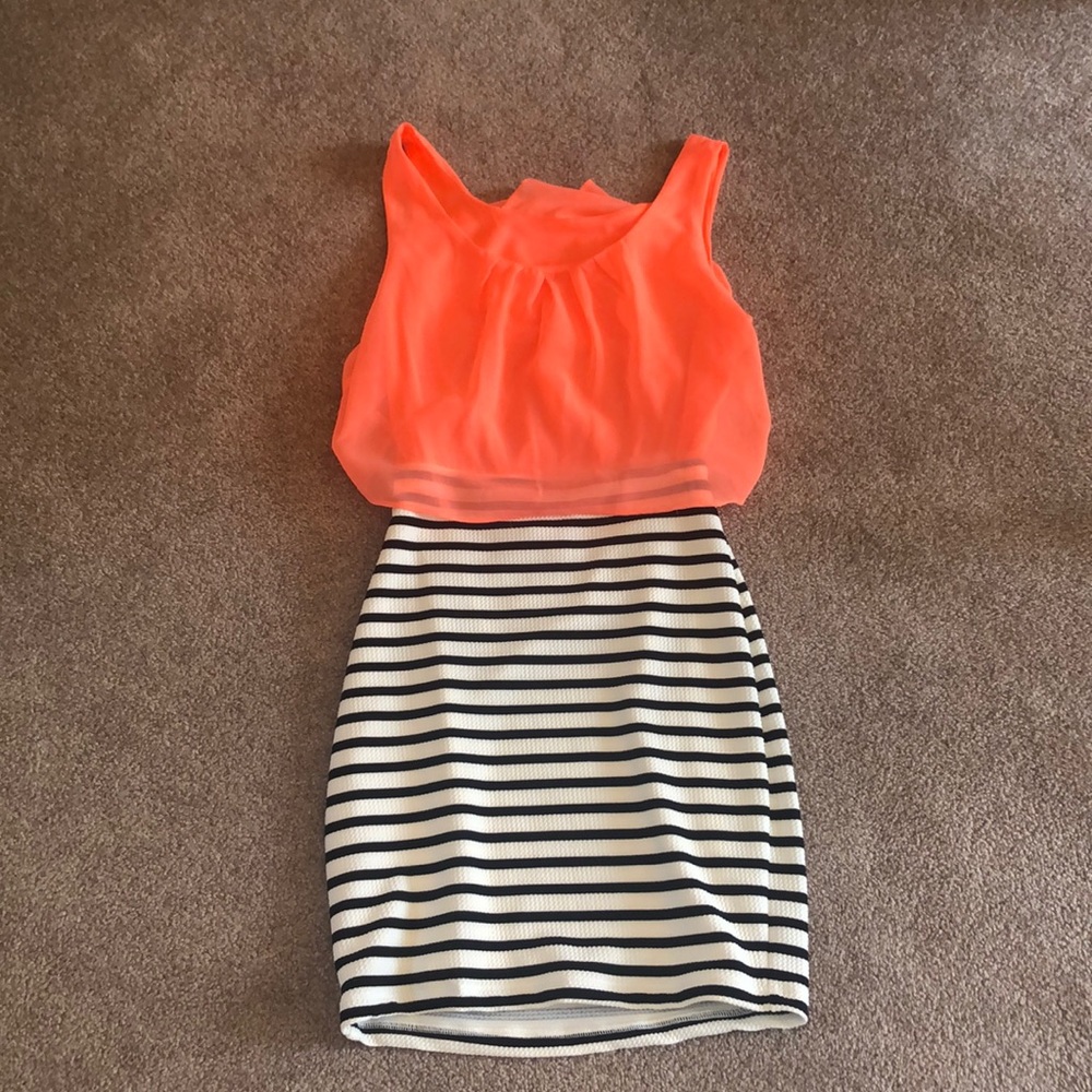Coral Short Dress